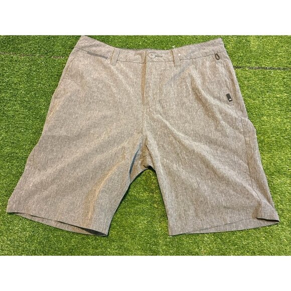 Quicksilver shorts mens 30 gray amphibian 4 way stretch 8.5" in seam quick dry D - Picture 1 of 9